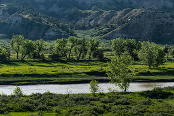 Theodore Roosevelt National Park, south unit, Wind Canyon, Little Missouri River