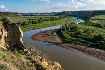 Theodore Roosevelt National Park, south unit, Wind Canyon, Little Missouri River