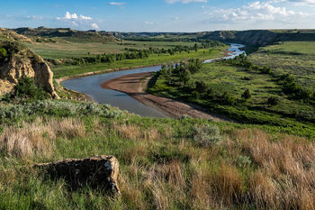 Theodore Roosevelt National Park, south unit, Wind Canyon, Little Missouri River