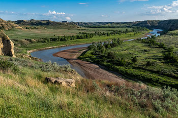 Theodore Roosevelt National Park, south unit, Wind Canyon, Little Missouri River