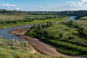 Theodore Roosevelt National Park, south unit, Wind Canyon, Little Missouri River