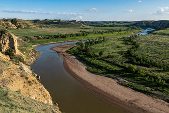 Theodore Roosevelt National Park, south unit, Wind Canyon, Little Missouri River
