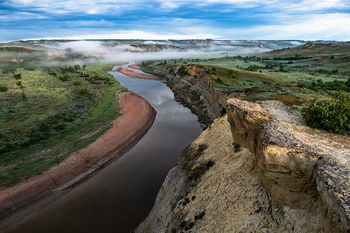 Theodore Roosevelt National Park, south unit, Wind Canyon, Little Missouri River