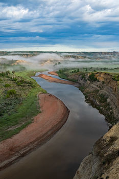 Theodore Roosevelt National Park, south unit, Wind Canyon, Little Missouri River