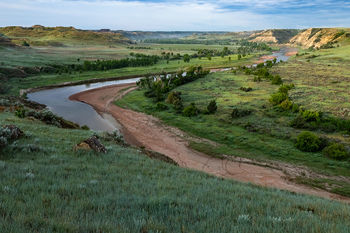 Theodore Roosevelt National Park, south unit, Wind Canyon, Little Missouri River