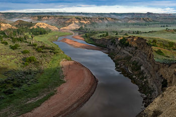Theodore Roosevelt National Park, south unit, Wind Canyon, Little Missouri River