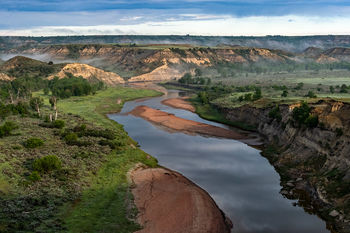 Theodore Roosevelt National Park, south unit, Wind Canyon, Little Missouri River