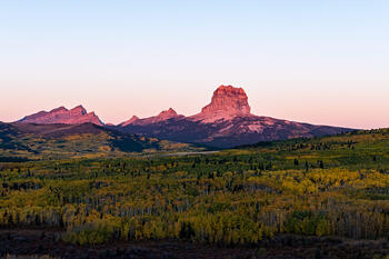 Chief Mountain (Blackfoot -Ninaistako), located in Montana