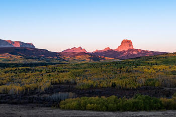 Chief Mountain (Blackfoot -Ninaistako), located in Montana