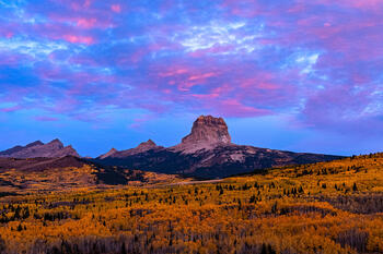 Chief Mountain (Blackfoot -Ninaistako), located in Montana