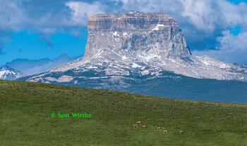Chief Mountain (Blackfoot -Ninaistako), located in Montana