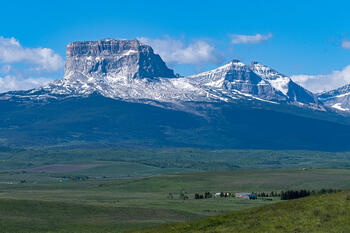 Chief Mountain (Blackfoot -Ninaistako), located in Montana