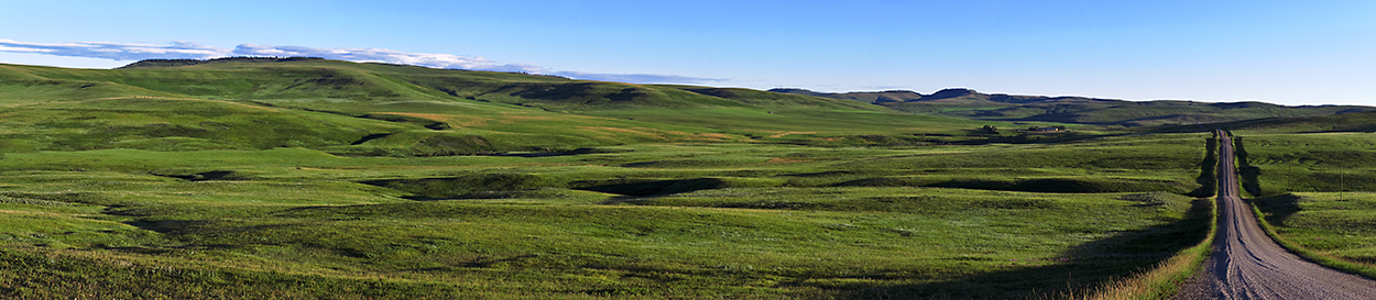 Native prairie ranchlands in the Porcupine Hills west of Cardston.